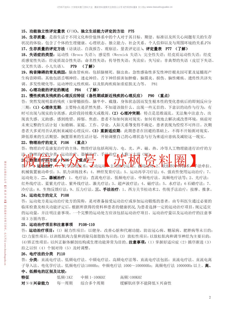 康复生理学